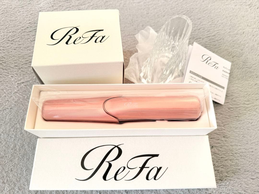 ReFa リファ フィンガーアイロン ST ピンク ＆ 専用ホルダー 2点セット