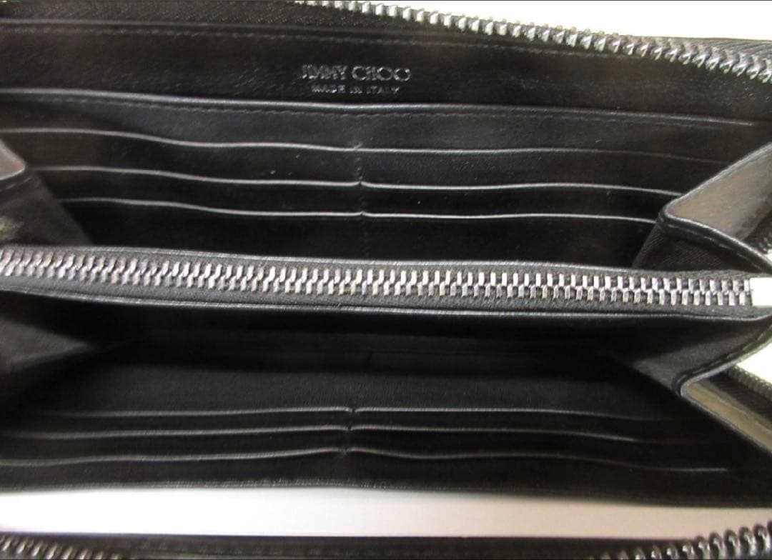 成*業様 訳あり　JIMMY CHOO ブラック スタースタッズ 長財布