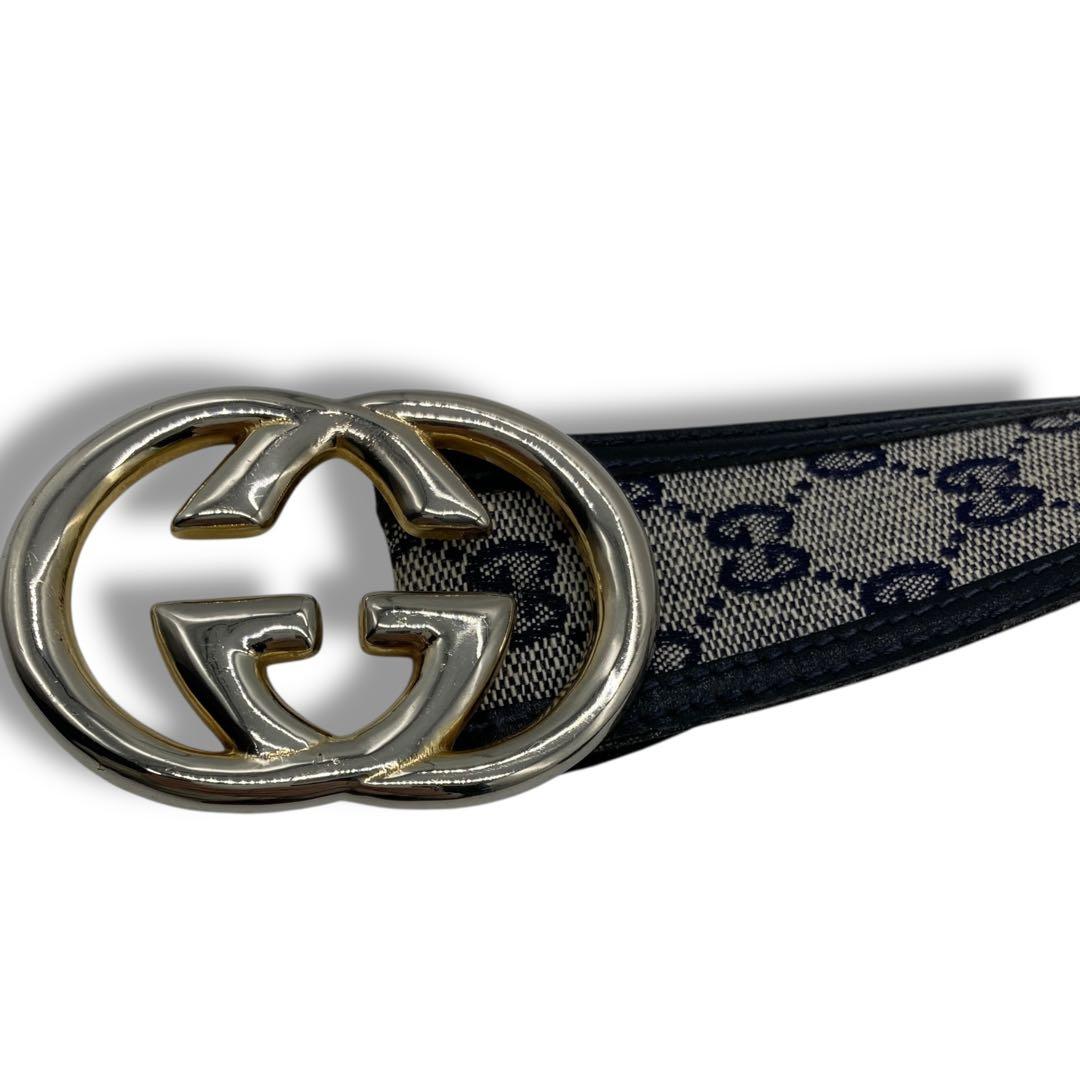 グッチ ベルト マーモント GG レザー 70/28 ブラック