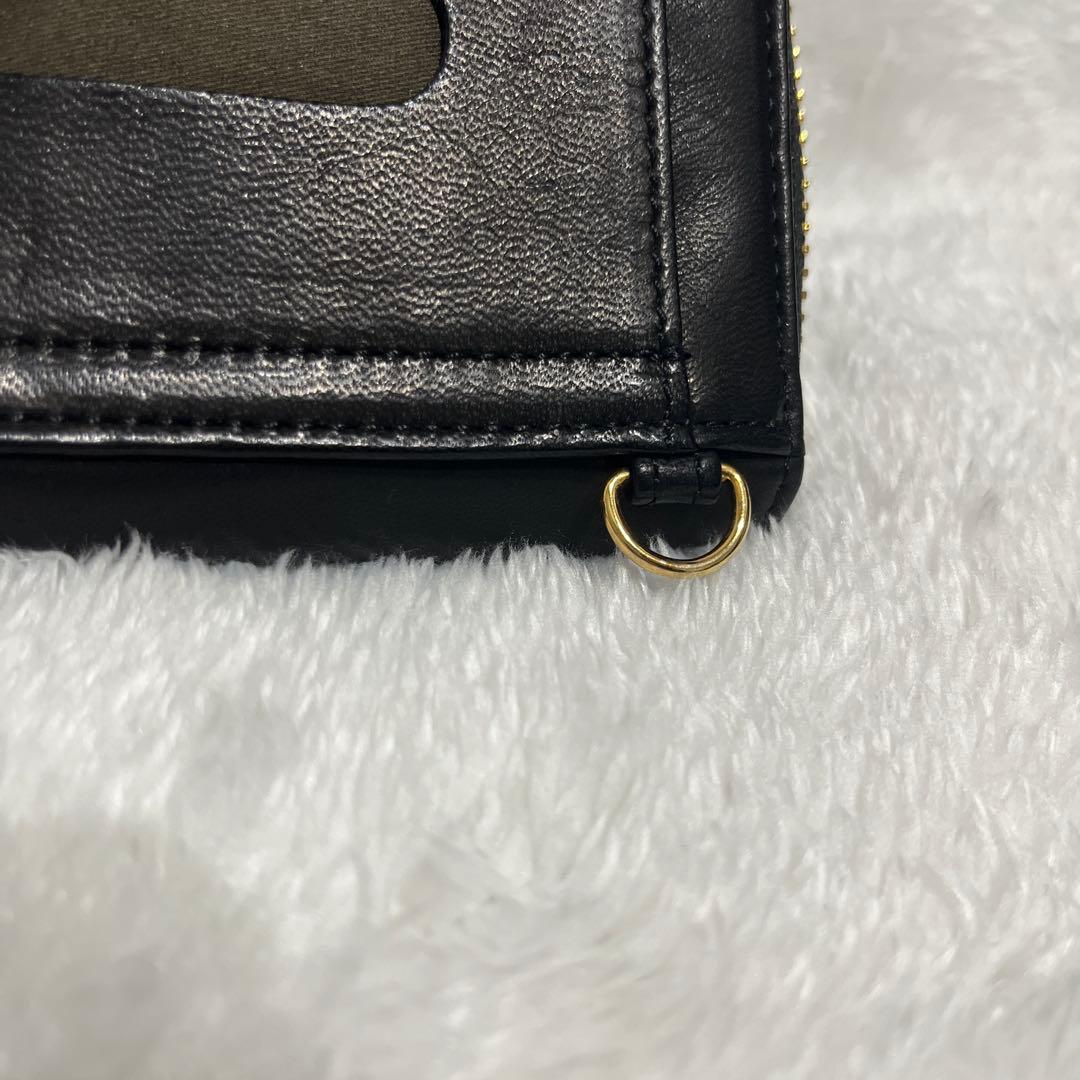 【美品】PORTER WISE &パスケース 馬革　ブラック