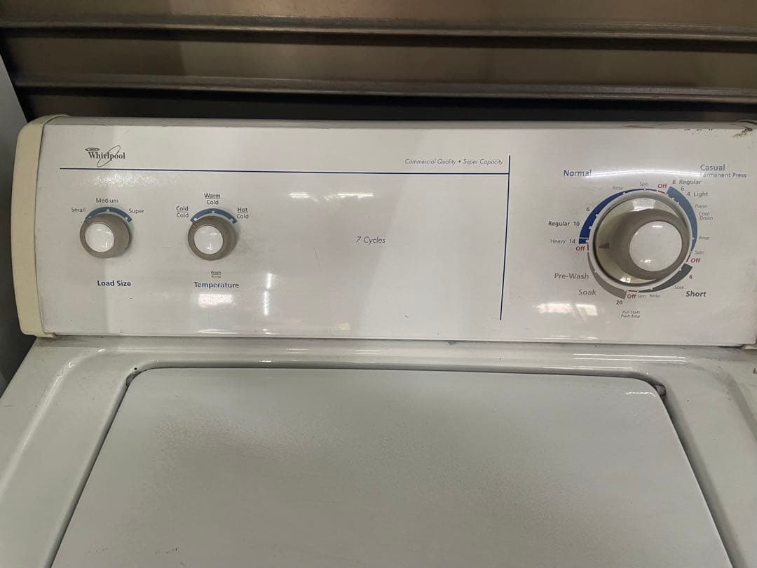 アメリカの大手家電メーカー Whirlpool製の洗濯機・乾燥機セット