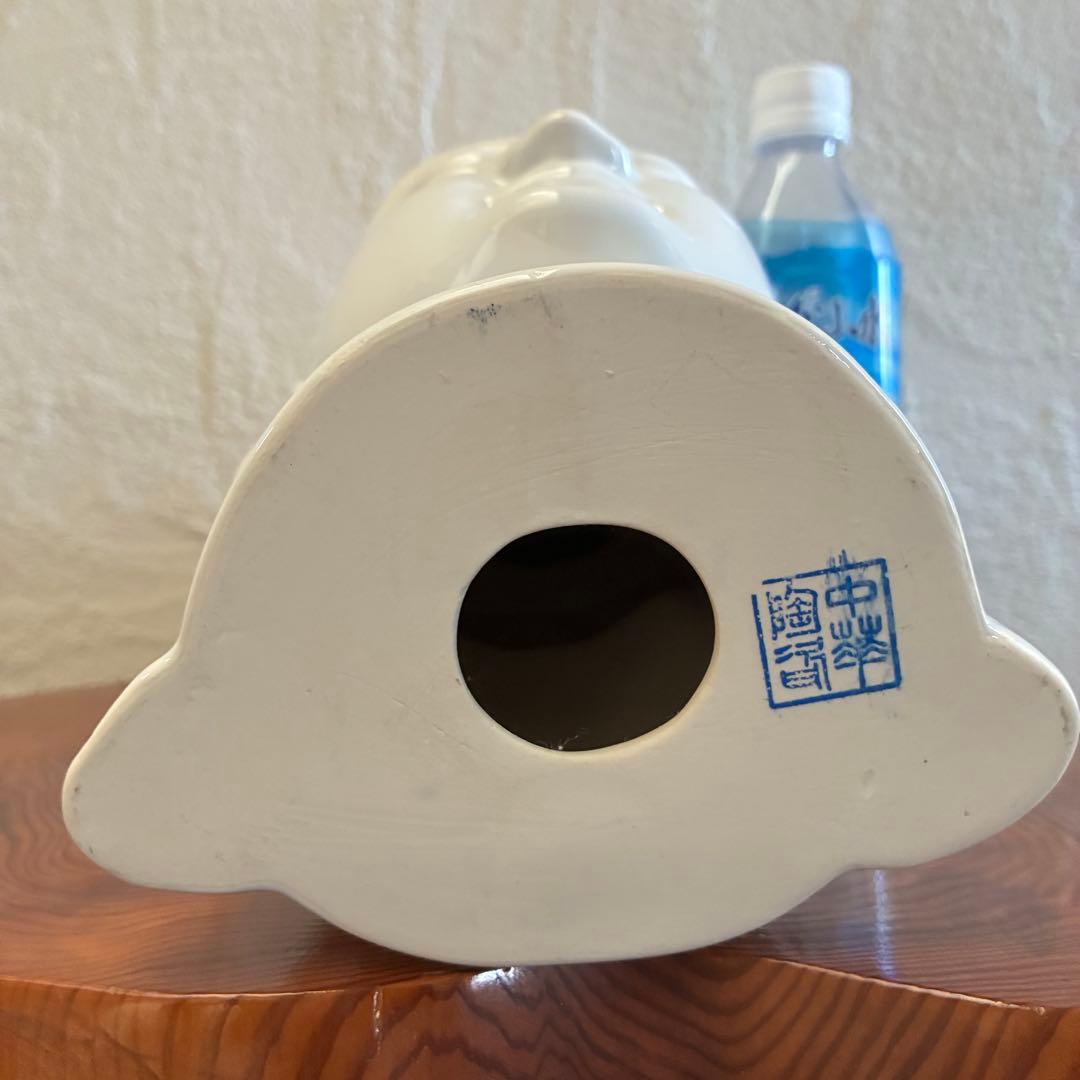 ✴︎ヴィンテージ✴︎古美術　台湾製　白磁　観音様　仏頭　高さ約33cm