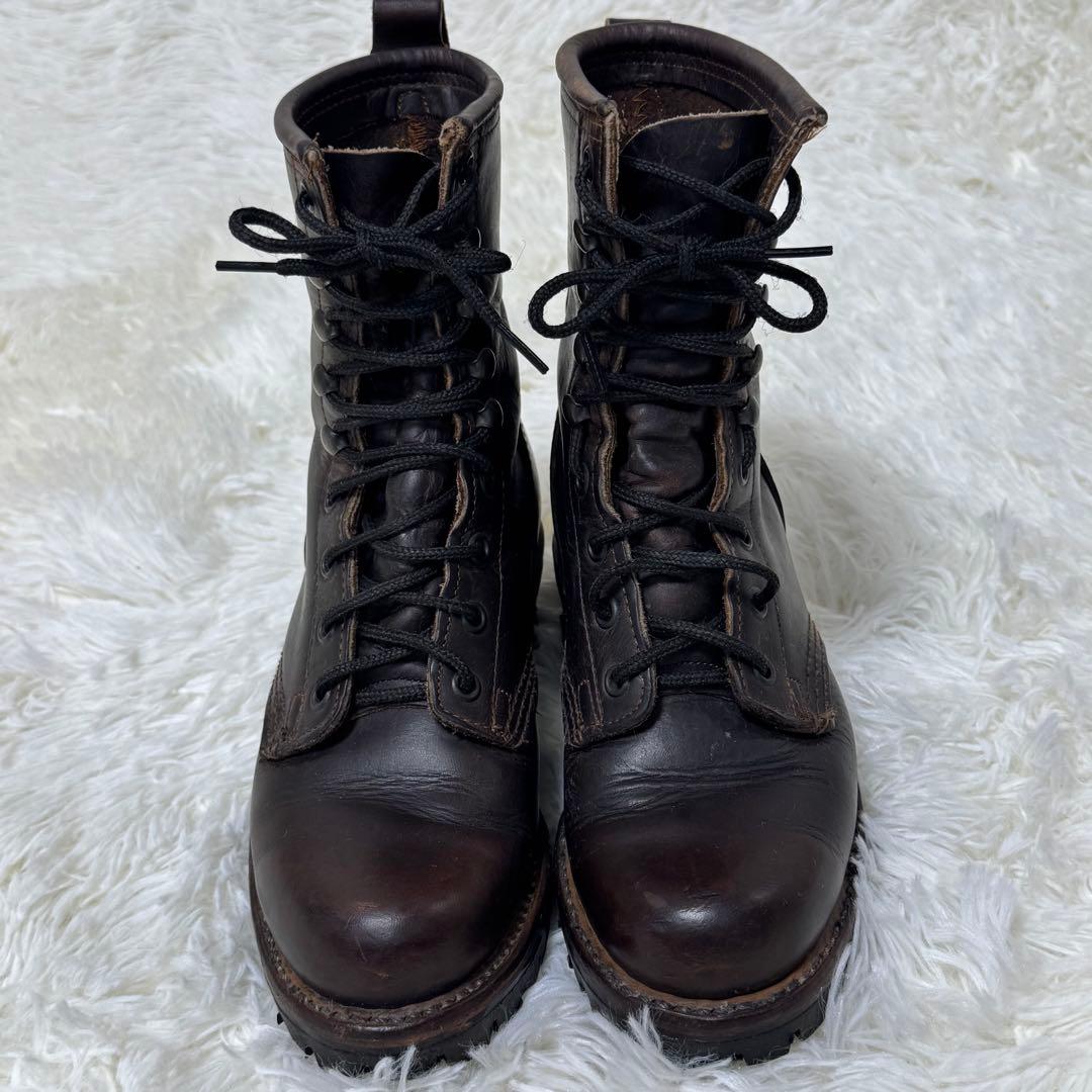 【希少・USA製】FRYE フライ ロガーブーツ 6M（24cm）ビブラムソール