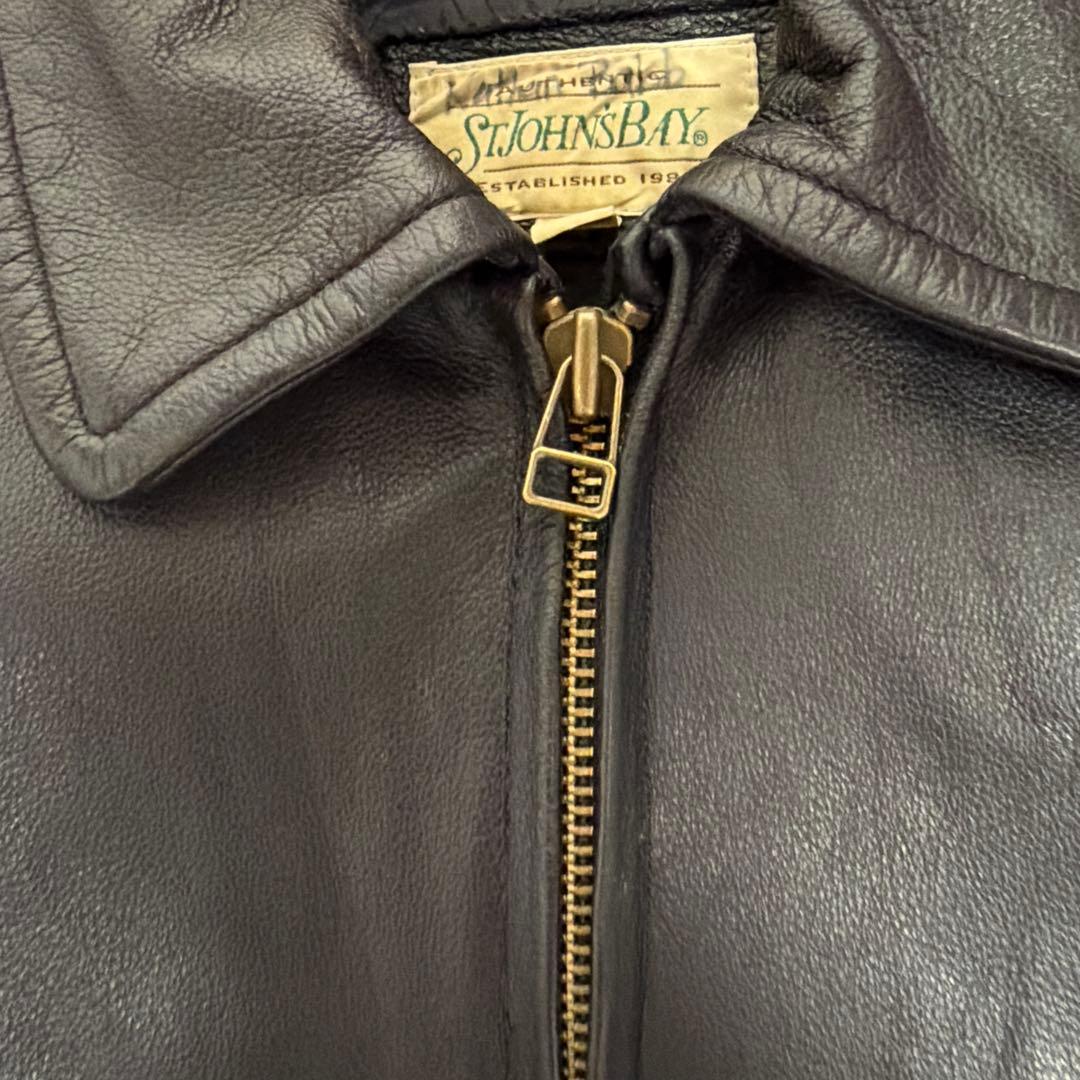 St. John's Bay スイングトップ　レザージャケット 90s