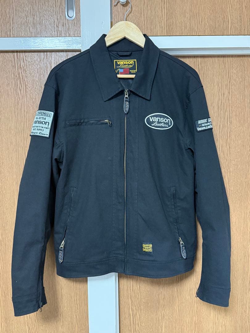vanson ブラック ジャケットアウター