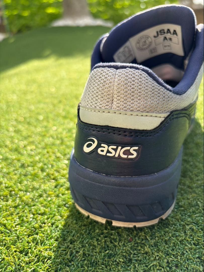 アシックス　BOA安全靴 ホワイト/ネイビー