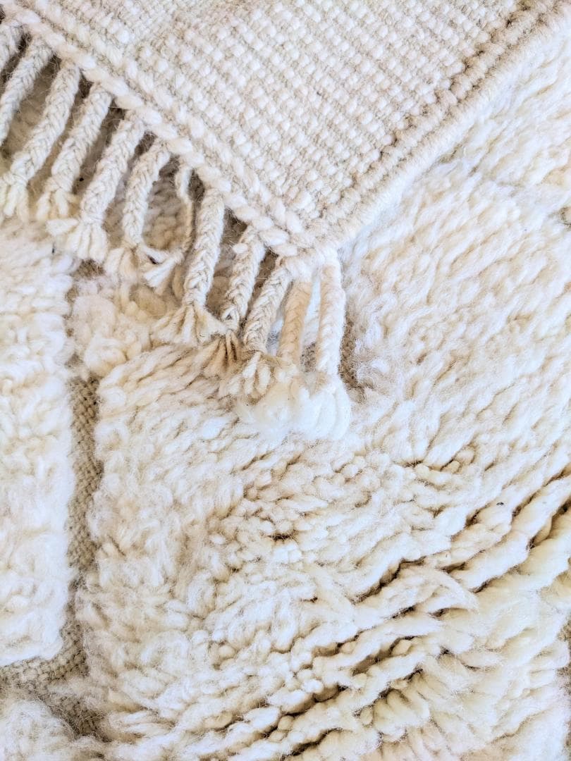 【週末限定セール】新品未使用モロッコミニベニワレンラグ-No.20 62×108