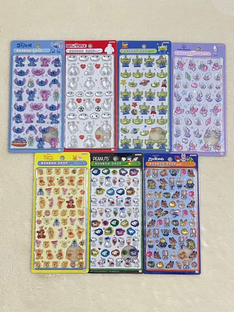 ボンボンドロップシール7枚セット