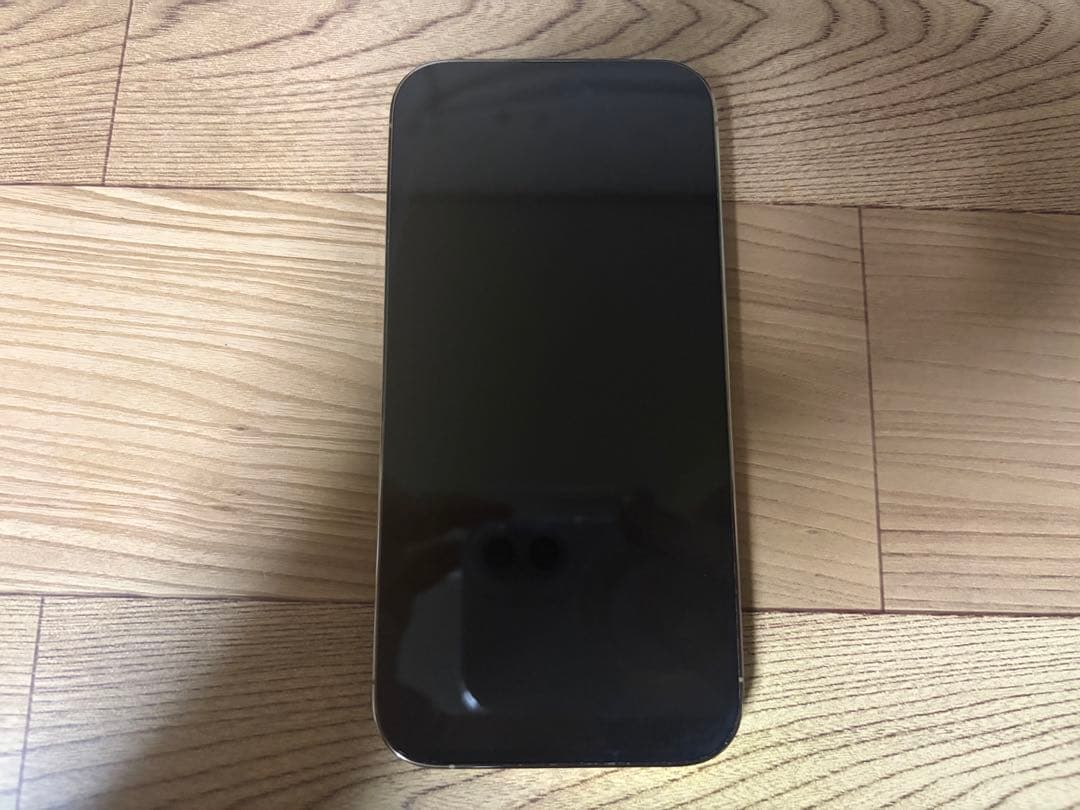 【値下げ】【美品】iPhone 14 Pro 128GB 純正レザーケース付き