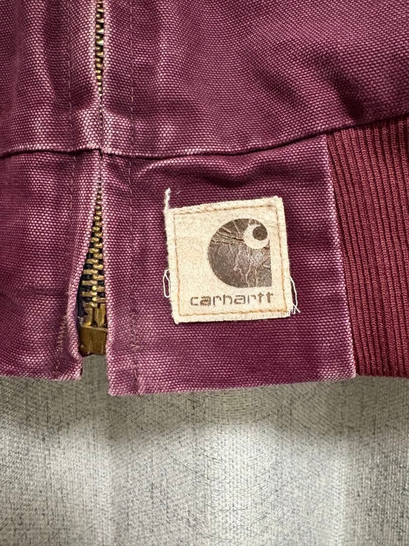 90s 希少色 カーハート サンタフェジャケット JQ2246 クリムゾン M