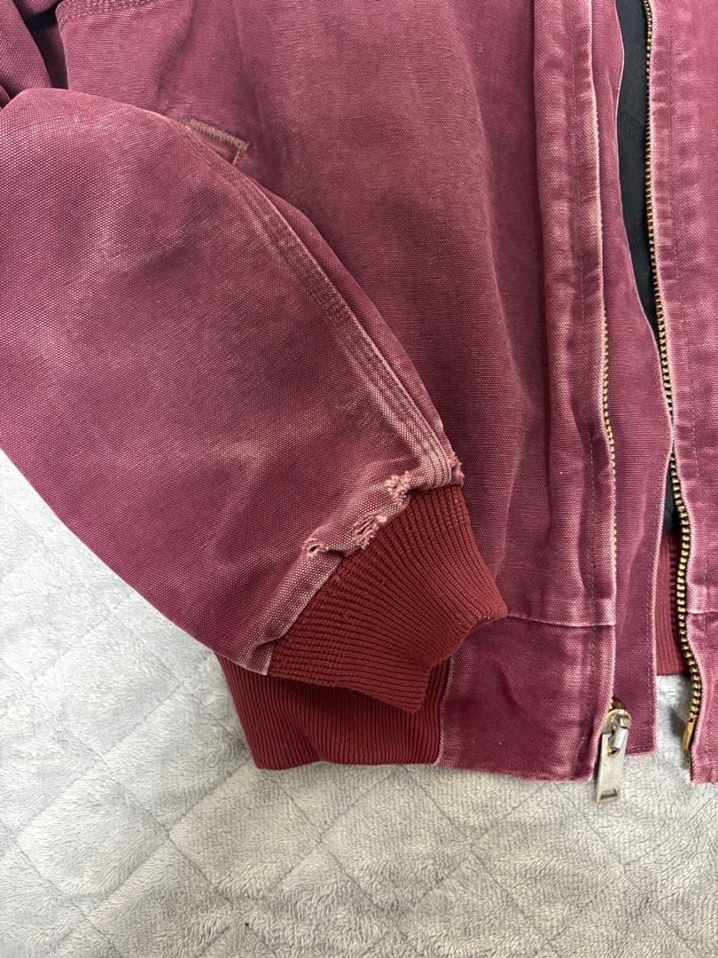 90s 希少色 カーハート サンタフェジャケット JQ2246 クリムゾン M
