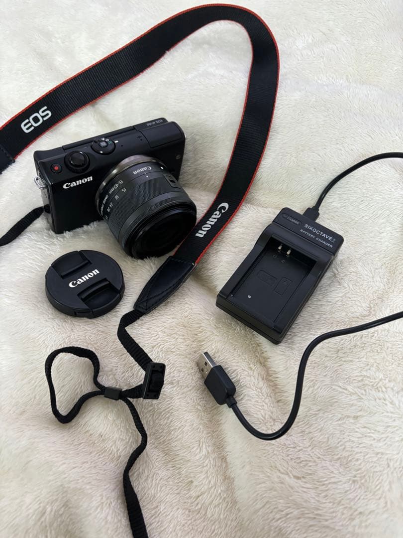 【美品】Canon キャノン EOS M100 ミラーレス一眼 ブラック