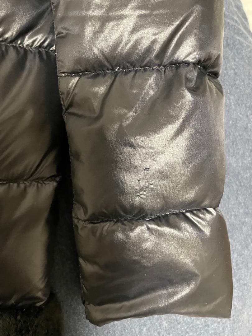 Herno ブラック エコファーダウンジャケット40