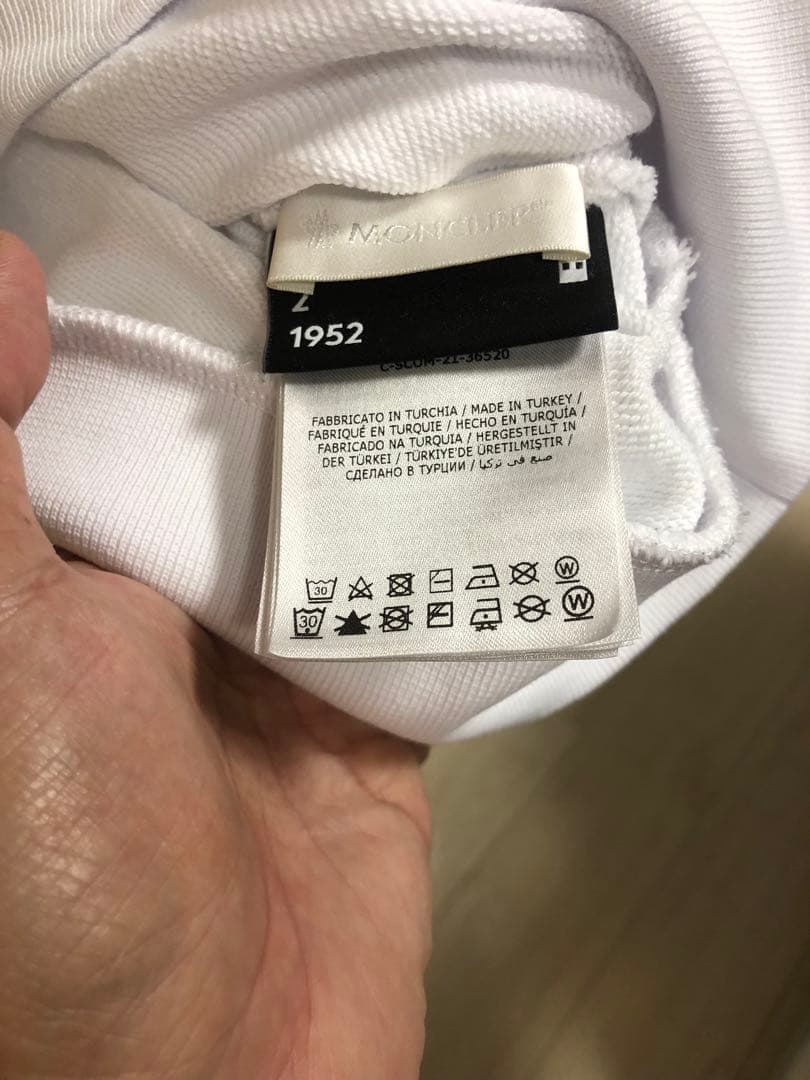 MONCLER トレーナー 白 スウェット オーバーサイズ 2 GENIUS