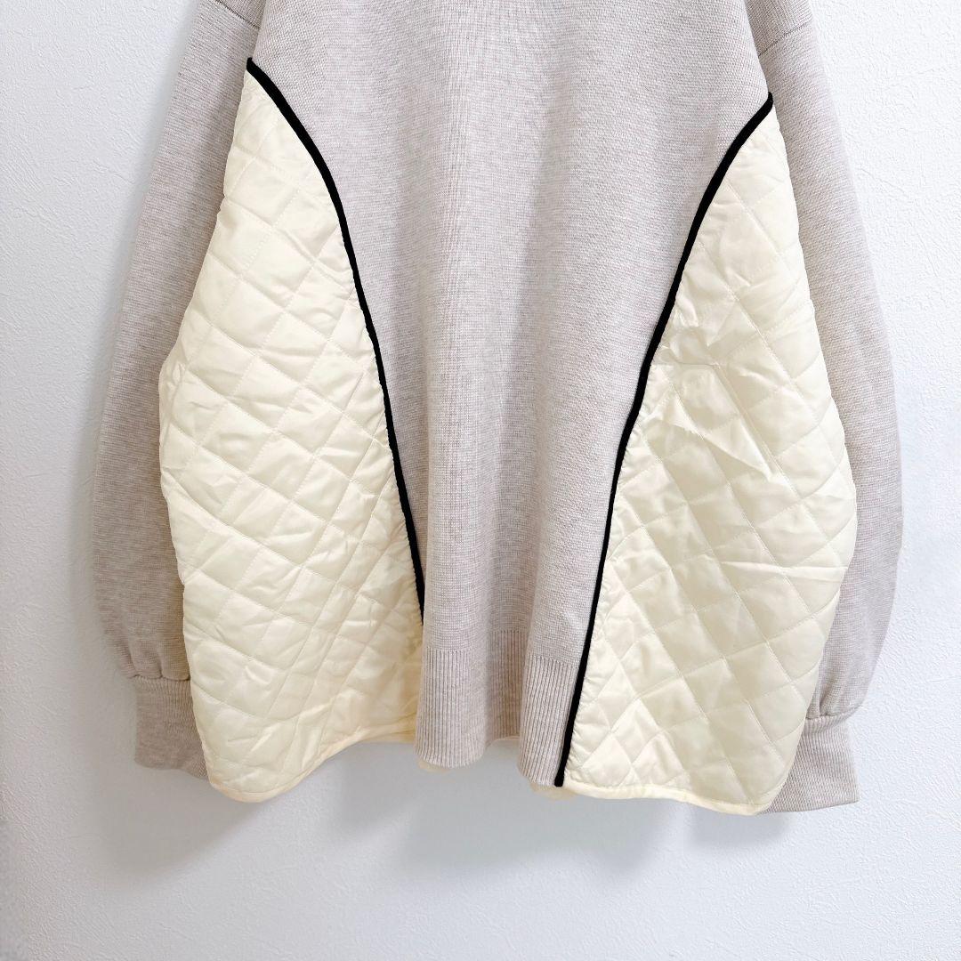 MACHATT♡マチャット キルティングドッキングニット セーター 異素材 長袖