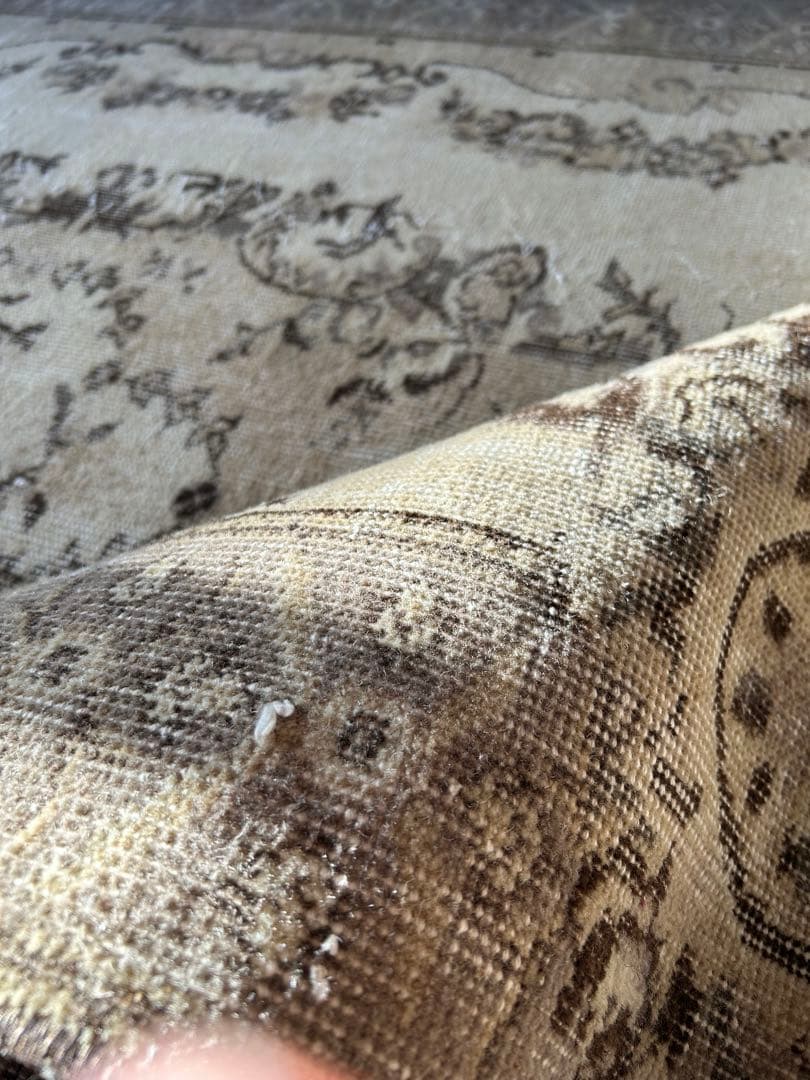 超大判 266×157 shabby chic トルコ ヴィンテージラグ