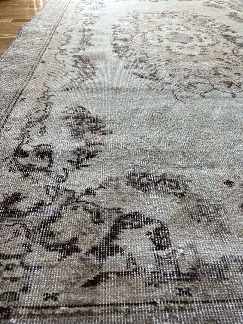 超大判 266×157 shabby chic トルコ ヴィンテージラグ