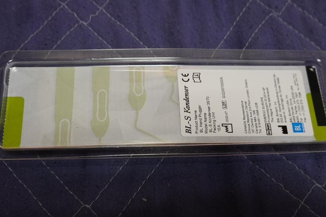 歯科用器具 BL-S Kondenser① 40/80 3本➁35/70 3本