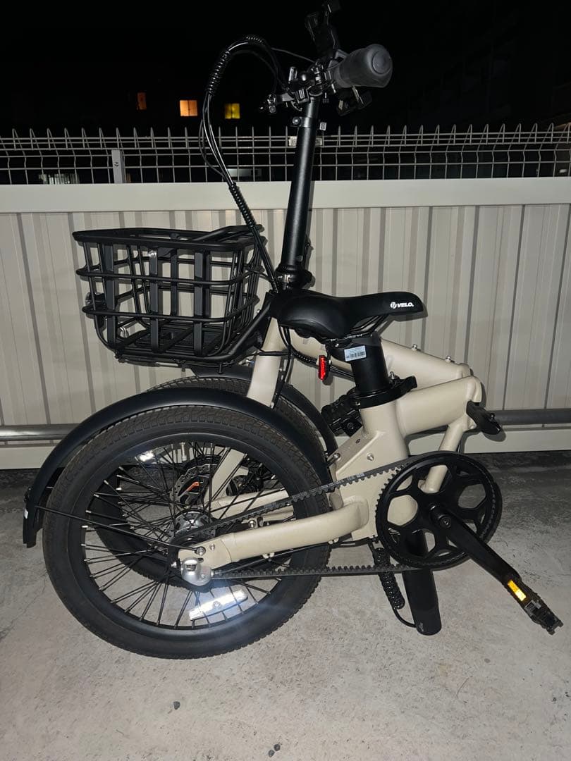 VELMO PANORAMA ベージュ　電動アシスト自転車　折りたたみ式