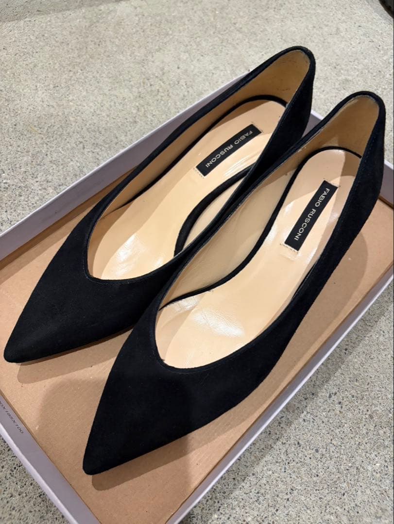 FABIO RUSCONIパンプス 黒