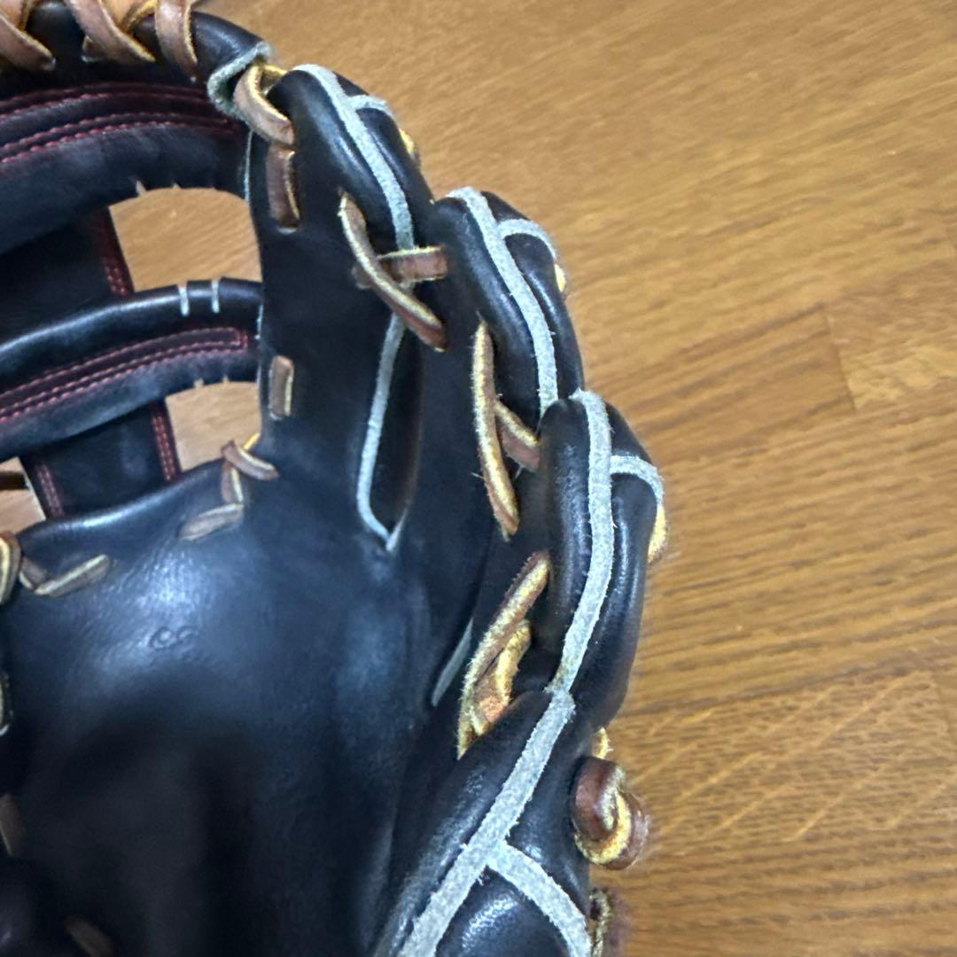 リュウ　ryu グローブ　硬式　グラブ　内野手　ブラック