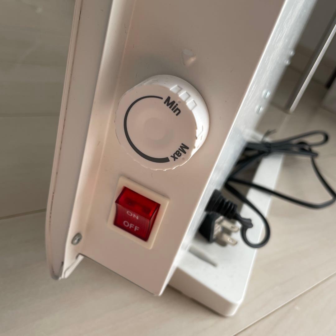 パネルヒーター 山善 ホワイト 電気ヒーター 箱付き