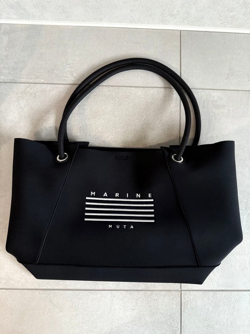 【新品】muta MARINEカットオフネオプレン BIGトートバッグ　ブラック