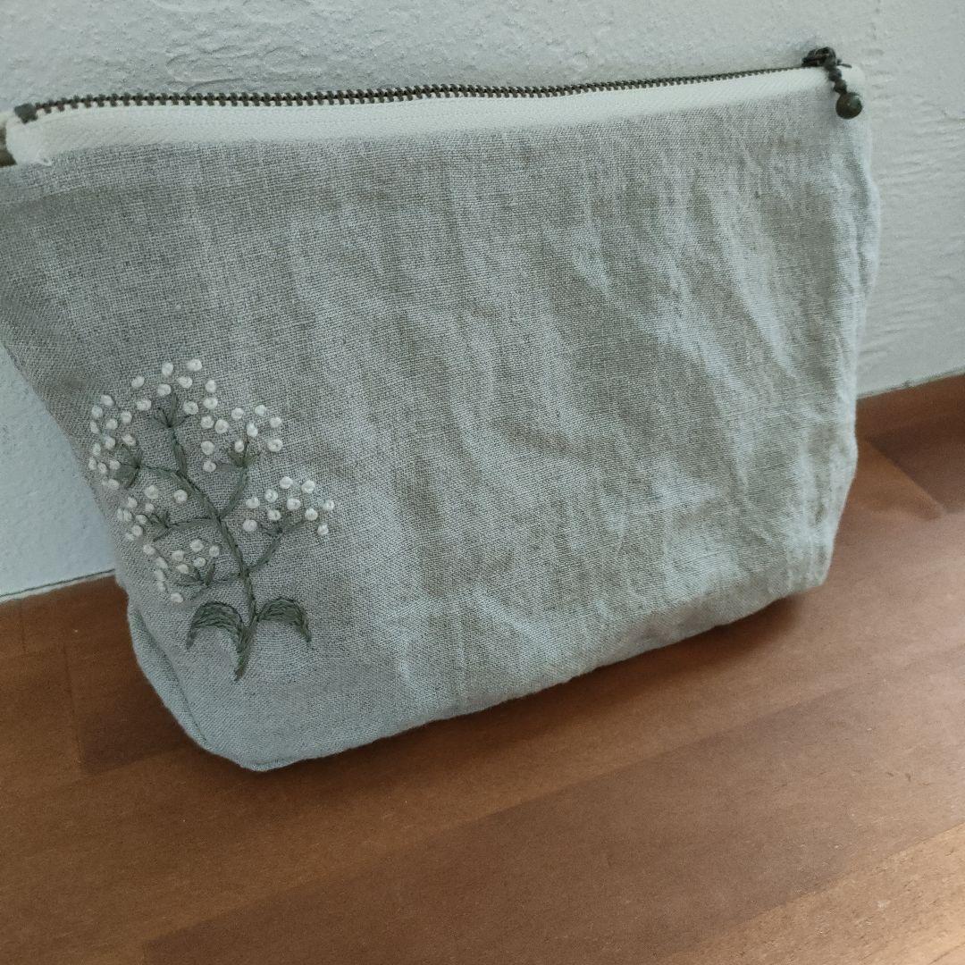 【リネン刺繍　ゆくゆく様オーダー専用ページ】マルチクロス　メガネケース