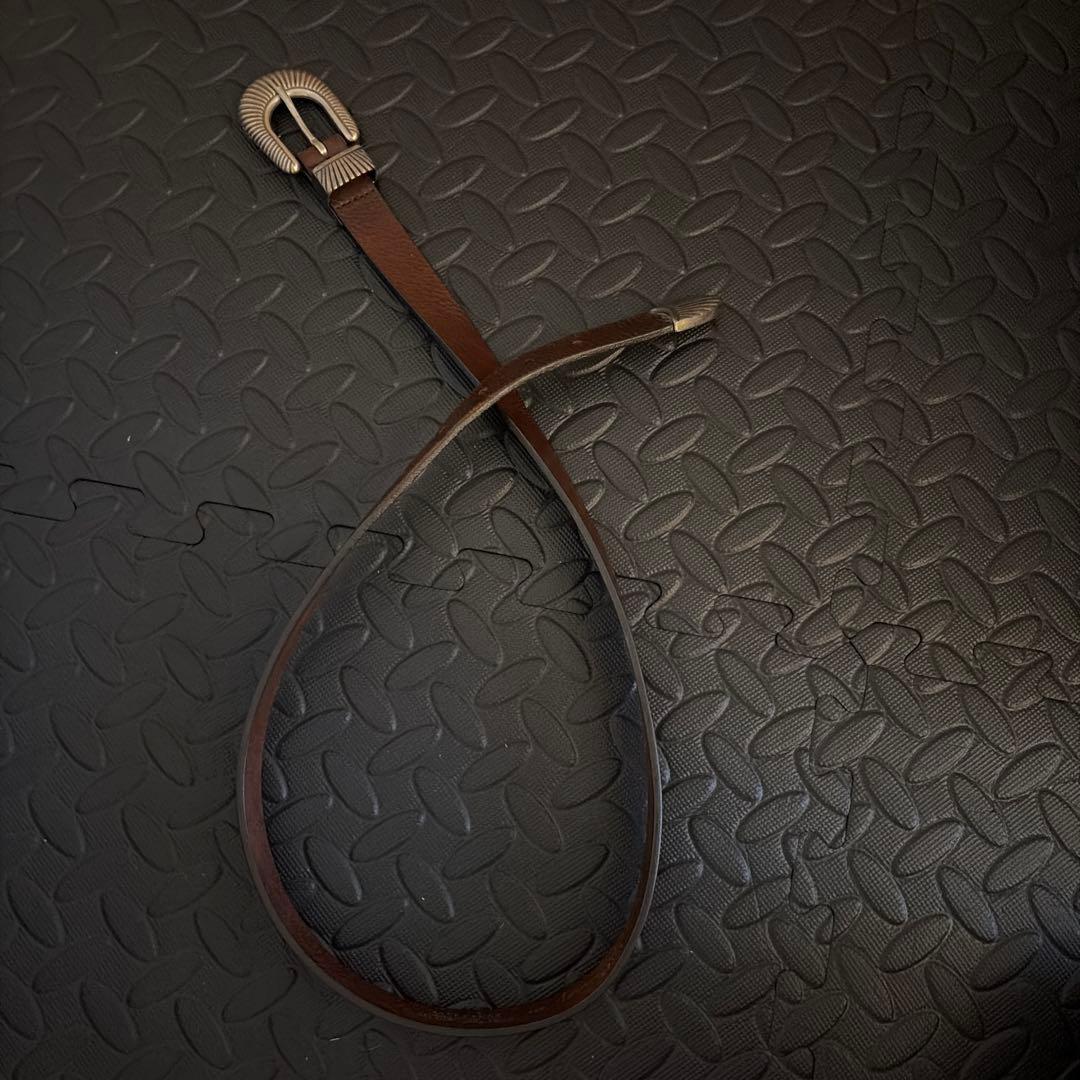 インターナショナルギャラリービームス　　WILLIAM レザーベルト ブラウン