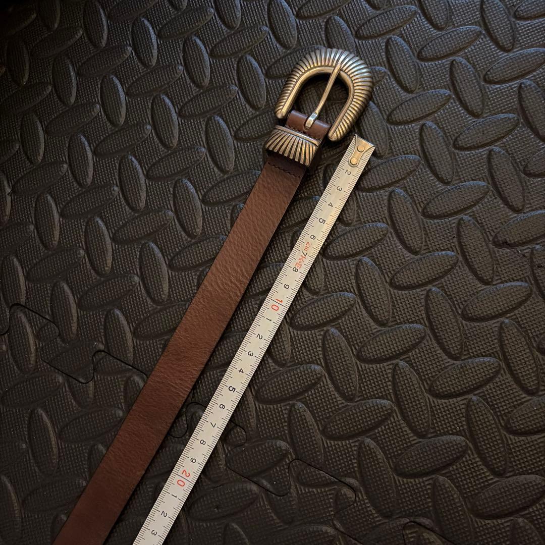 インターナショナルギャラリービームス　　WILLIAM レザーベルト ブラウン