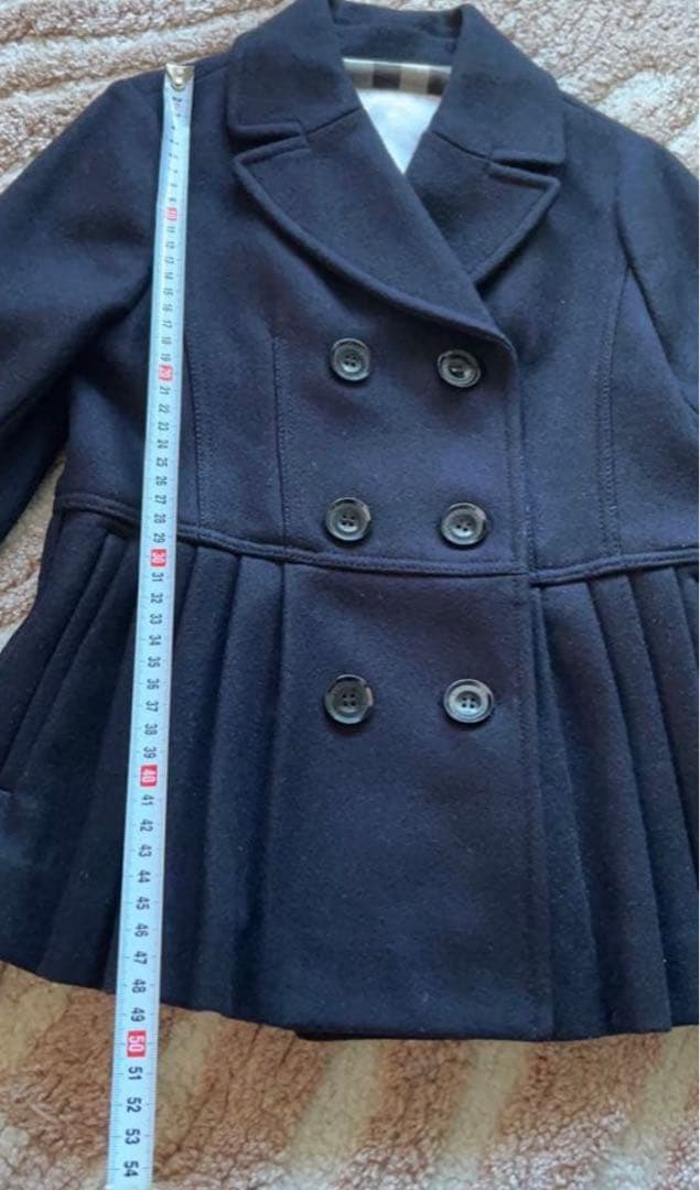 ★美品★ 【Burberry】バーバリーダッフルコート　ネイビー　8Y 128