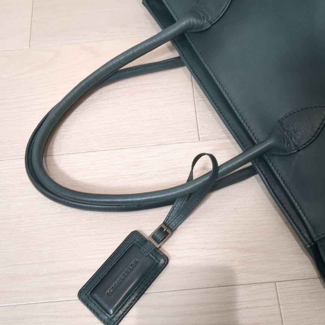 MOTHER HOUSE レザー　トートバッグ　アンティーク　グリーン