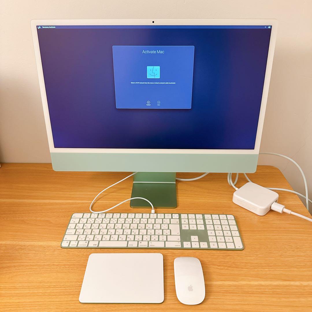超美品◎iMac M1 24インチ 8GB 512GB グリーン セット