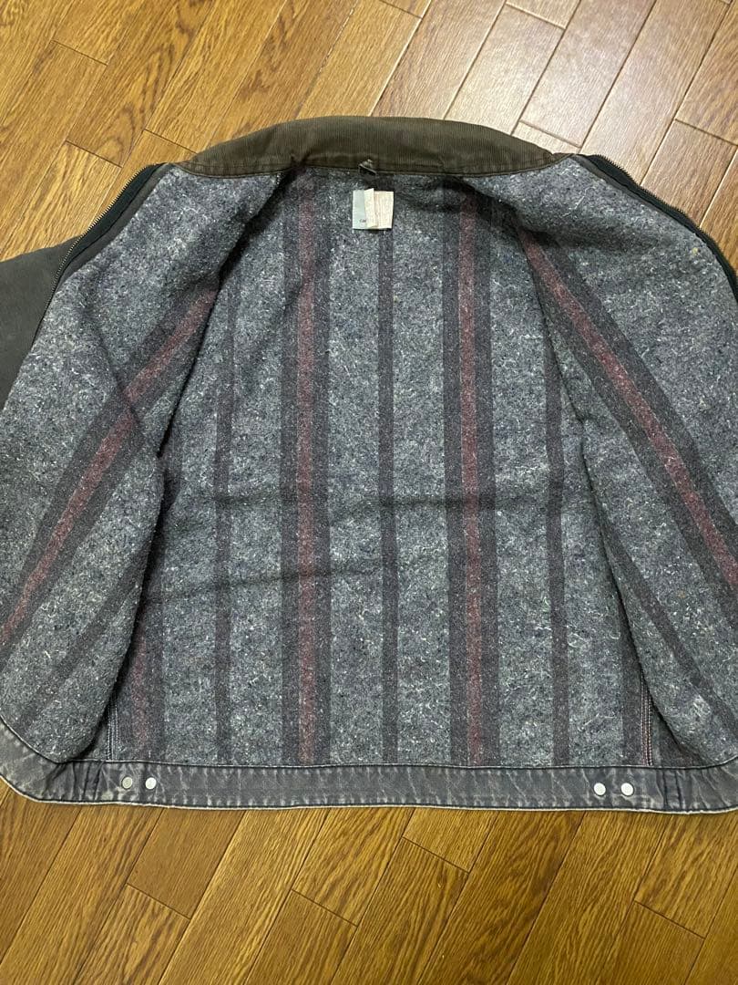 80s Carhartt デトロイト ブラック 50 XL TALL 鬼フェード