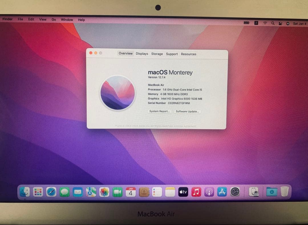 焼肉のタレ　MacBook Air 11インチ2015 初期化済即使用可