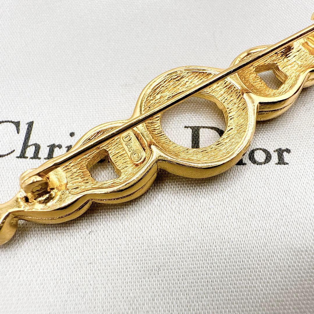 2485 極美品✨Dior　ブローチ　CD　ロゴ　希少　刻印