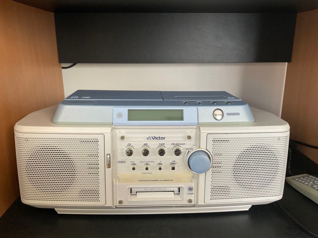 ビクター Victor ICD/MDLPラジカセ RC-Z1MD カラー　白　青