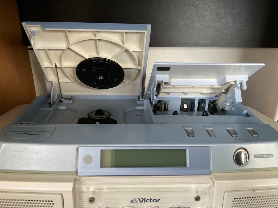 ビクター Victor ICD/MDLPラジカセ RC-Z1MD カラー　白　青