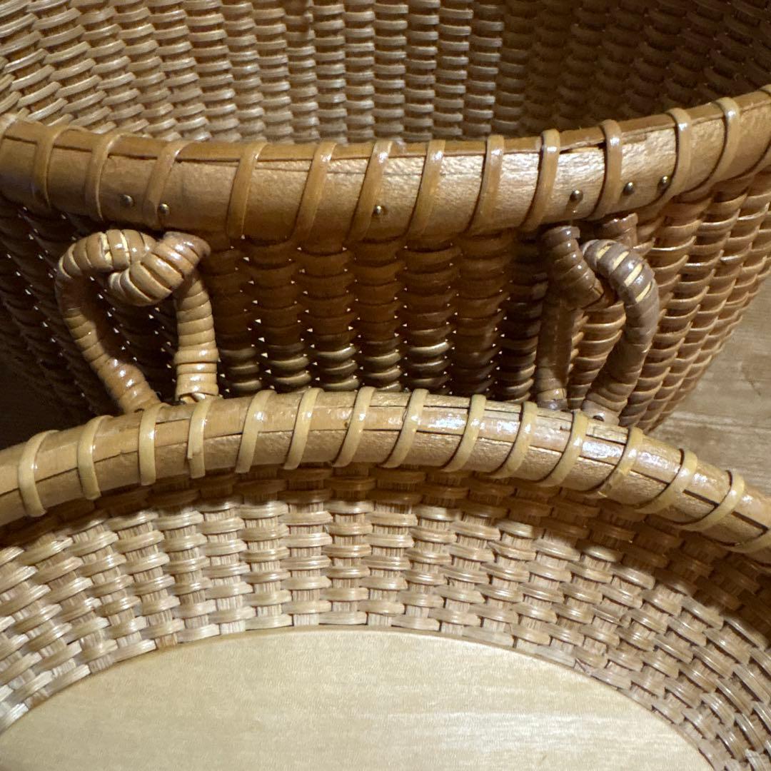 蓋付き　ナンタケットバスケット