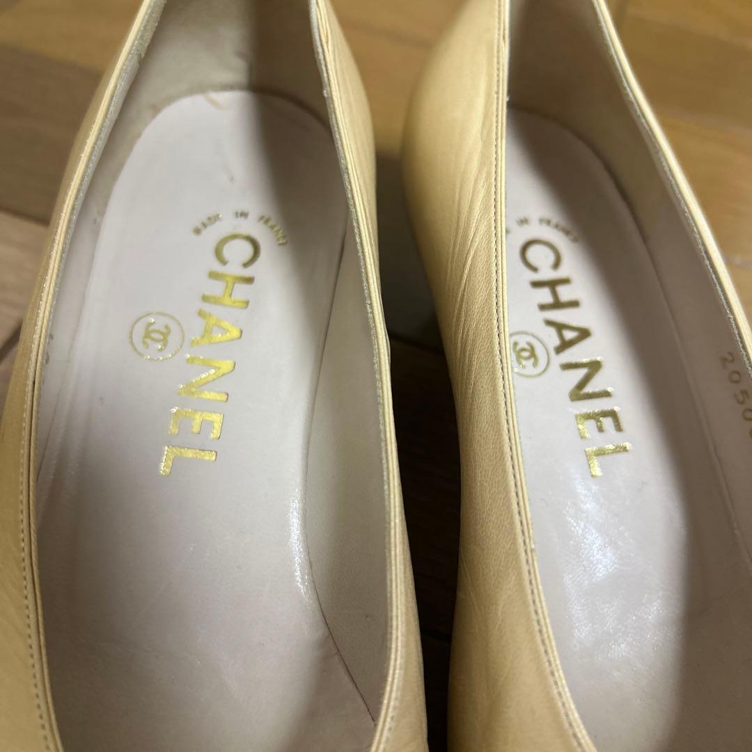 美品　CHANEL シャネル　ヴィンテージバイカラーパンプス