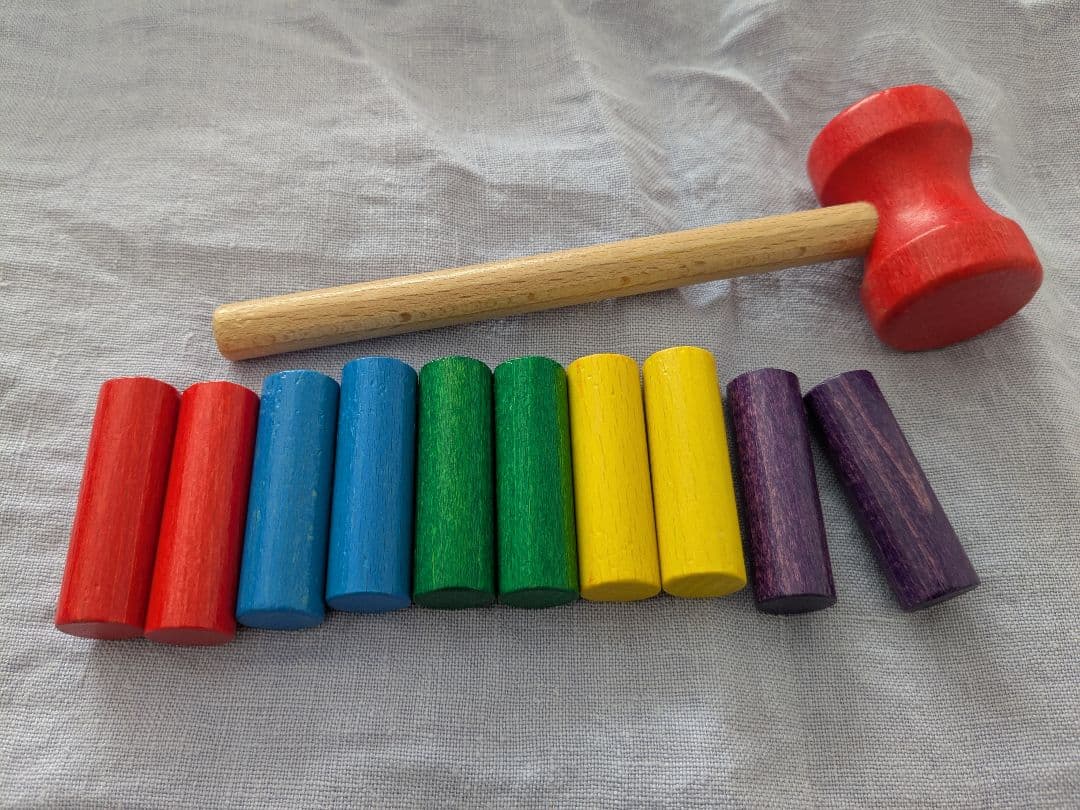 usi usi ハンマートイ　大工さん　木製　おもちゃ　ニック社　知育玩具