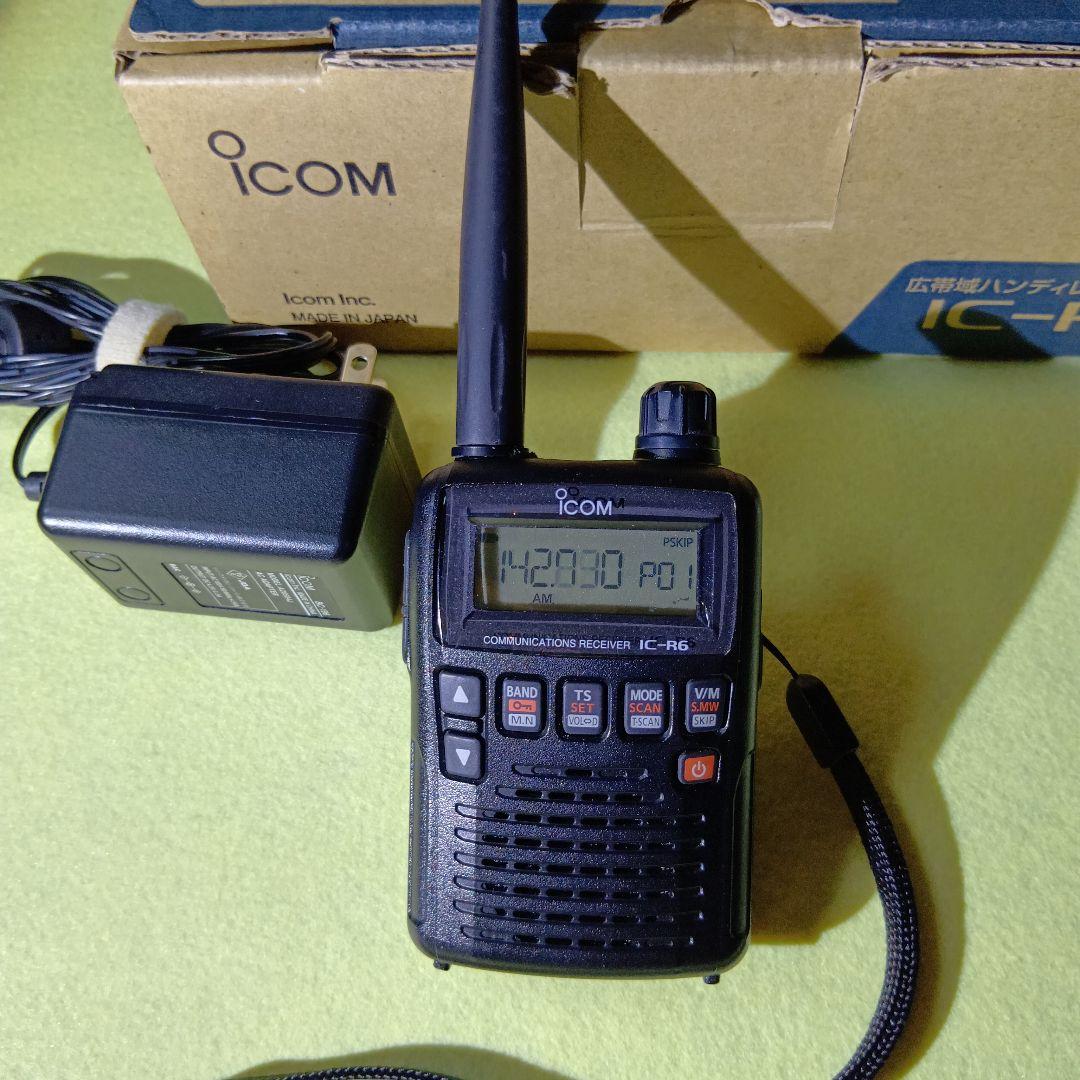 Icom IC-R6 受信機エアーバンドスペシャル(イヤホン穴ゴムキャップ紛失)