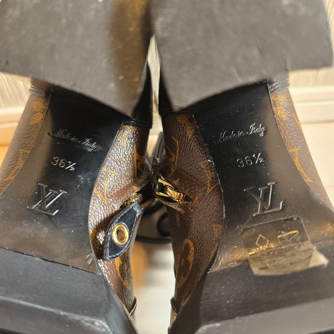 【鑑定済・正規品】ルイヴィトン モノグラム ブーツ 36.5（約23.5cm）