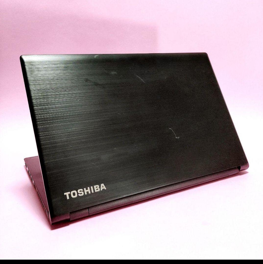 東芝ノートパソコン SSD256GB ブラック 初期化済み マウスオマケ付き