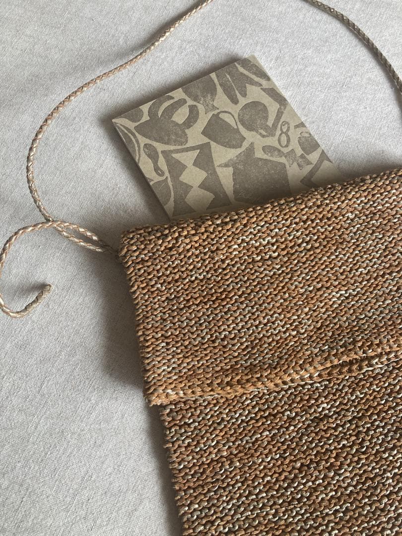 ヨーガンレール✩ゴートメッシュの裏編み☆ポシェットバッグ✩ババグーリ