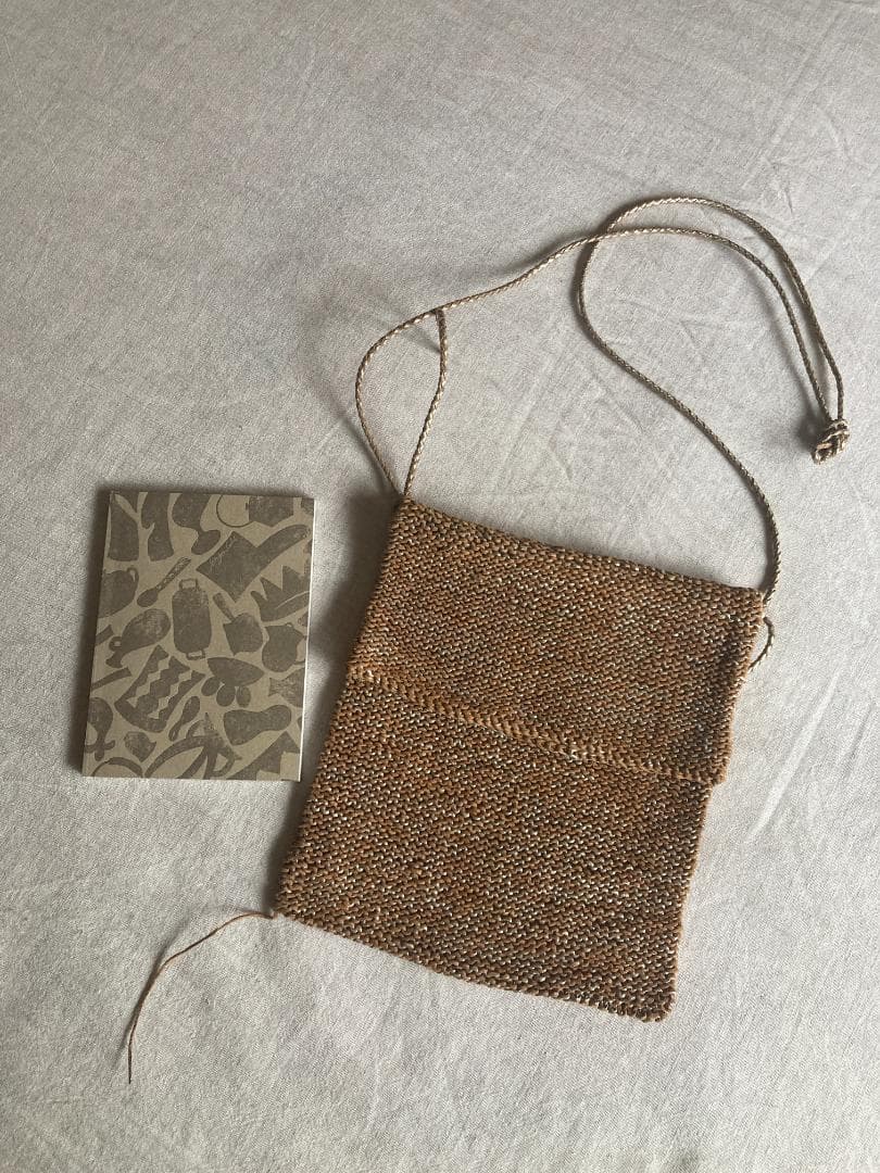 ヨーガンレール✩ゴートメッシュの裏編み☆ポシェットバッグ✩ババグーリ