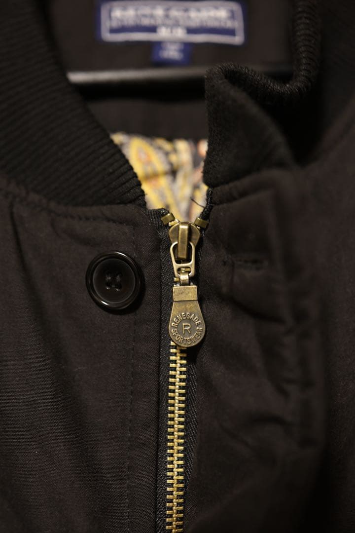 RENEGADE ダービージャケット 中綿 ブラック M