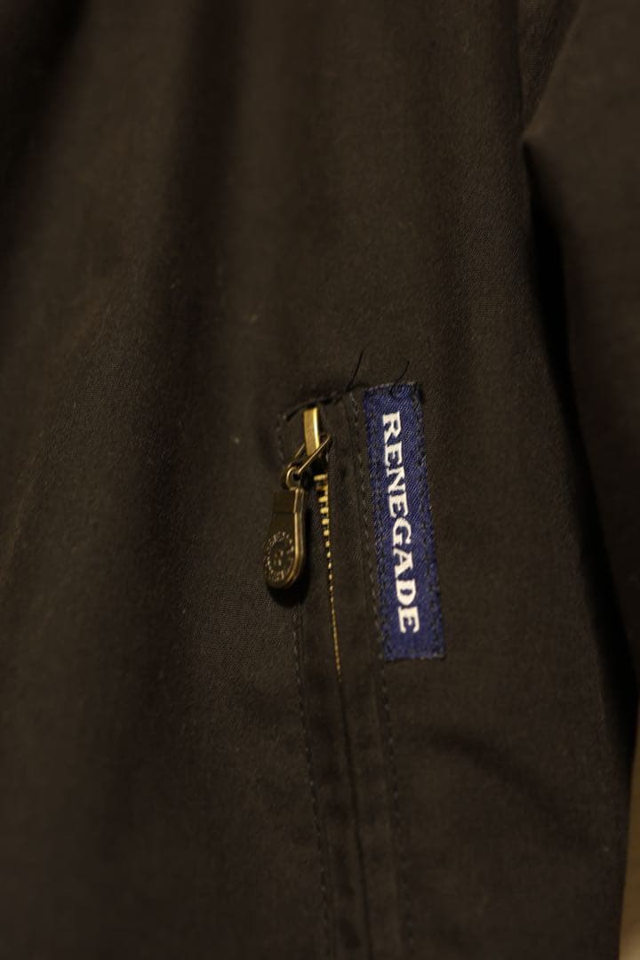 RENEGADE ダービージャケット 中綿 ブラック M