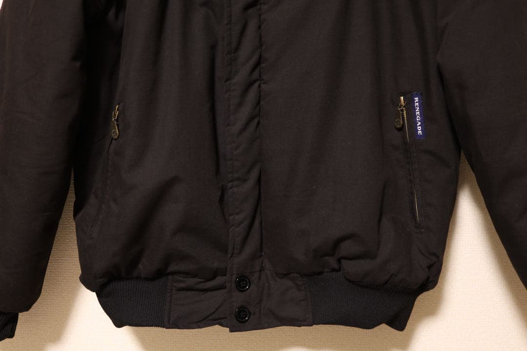 RENEGADE ダービージャケット 中綿 ブラック M