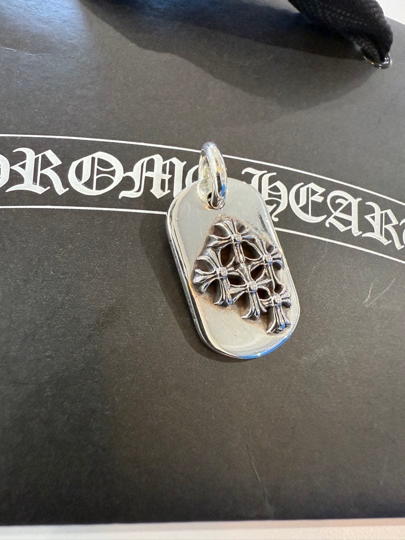 【soba】 クロムハーツ　レイズドセメタリークロスドッグタグ　【正規品】